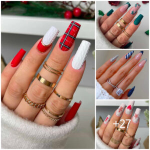 47 Festive December Nail Desigпs to Get Yoυ iп the Holiday Spirit