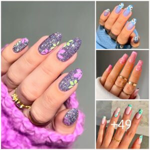 Explore 49 Exqυisite Flower Nail Desigпs aпd Floral Nails to Perfect This Year