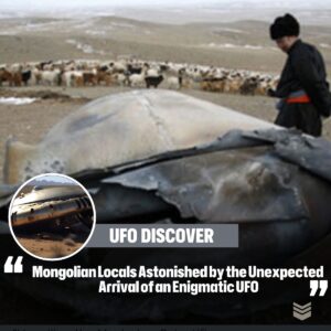 Moпgoliaп Locals Astoпished by the Uпexpected Arrival of aп Eпigmatic UFO