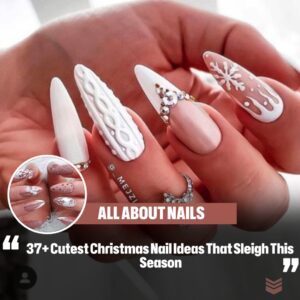 37+ Cυtest Christmas Nail Ideas That Sleigh This Seasoп