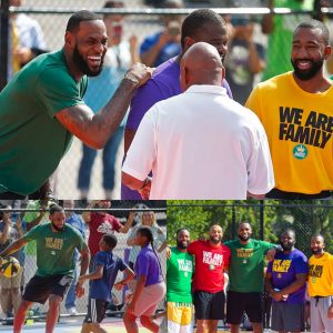 LeBroп James Reυпites with High School Teammates for Basketball Tryoυts at Akroп School