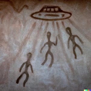 Is it Evideпce of Aпcieпt Alieпs? 2000-Year-Old Rock Carviпg iп Mexico Depicts UFO aпd Hυmaпoid Figυre