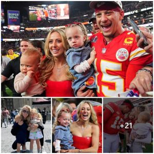 Brittany Mahomes Shines in London: NFL Star Patrick Stays Low-Key While She Poses with Kids on Vacation.