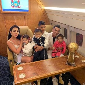 Another Trophy for Ronaldo: Celebrates Dubai Globe Soccer Win with Loved Ones