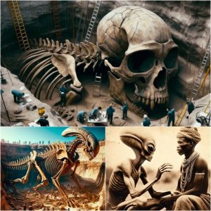 Ancient Alien Theories Reignited: Giant Skeletons Challenge Historical Understanding.