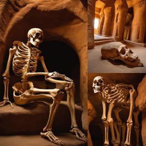 Giant 'skeleton' 65 meters high unearthed in Egypt: Surprising everyone with supine and sitting positions.