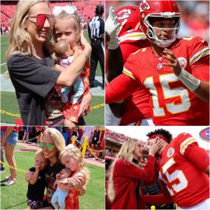 BREAKING NEWS: Patrick and Brittany Mahomes Show Off Their Chiefs Pride with Matching Game Day Shirts.